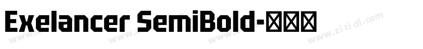 Exelancer SemiBold字体转换